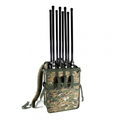 8 Bands High Power Backpack Signal Jammer With 160W Blocker 2G 3G 4G 5G WIFI GPS...