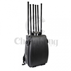 Powerful Backpack Signal Jammer For Cellphone WIFI GPS, 120W Blocker up to 150m