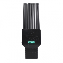 Unique Handheld 18 Bands 5G Cellphone Signal Jammer With ABS Shell Design For 2G 3G 4G 5G Wi-Fi GPS UHF VHF,18Watt Jamming up to 25m