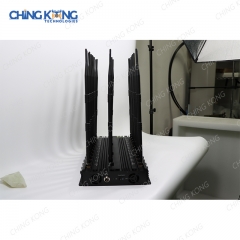 全球首款全频段26天线无线信号干扰机5GLTE 2G 3G 4G Wi-Fi2.4G 5G 6G GPS寻回调频收音机，输出功率50瓦，带红外遥控开关电源