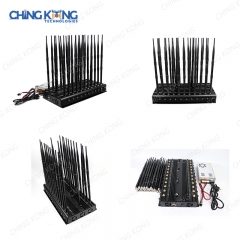 全球首款全频段26天线无线信号干扰机5GLTE 2G 3G 4G Wi-Fi2.4G 5G 6G GPS寻回调频收音机，输出功率50瓦，带红外遥控开关电源