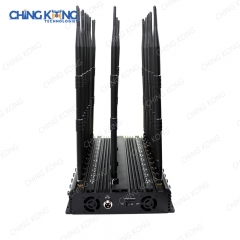 World First 26 Antennas Wireless Signal Jammer For Full Bands 5GLTE 2G 3G 4G Wi-Fi2.4G 5G 6G GPS LOJACK FM Radio, Output Power 50 Watt With Infrared Remote Control Turn ON /OFF Power