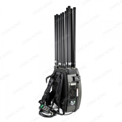 360 Watts Backpack Mobile Phone WIFI GPS Signal Jammer With 12 Bands of 100-6000MHz