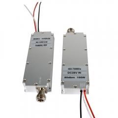 LORA 400-700MHz 100 Watts GAN Amplifier Module High Power FPV UAV Suppressor Wide Band RF Module for Anti-drone System