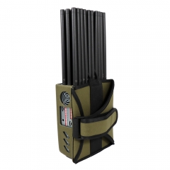 New Portable 32 Bands 32W Wi-Fi7 FM RadioJammer With LCD Display Nylon Cover For Portable GPS LOJACK LORA RF 4G 5G Cell Phone Blocker Up To 25M