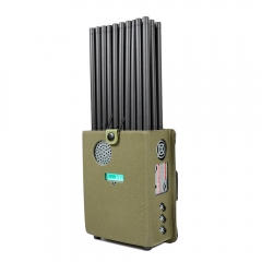 2022年最新款全频段手持式24路5G手机 WIFI GPS信号屏蔽器（全频5G版保护套便携)