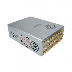 New Portable 32 Bands 32W Wi-Fi7 FM RadioJammer With LCD Display Nylon Cover For Portable GPS LOJACK LORA RF 4G 5G Cell Phone Blocker Up To 25M