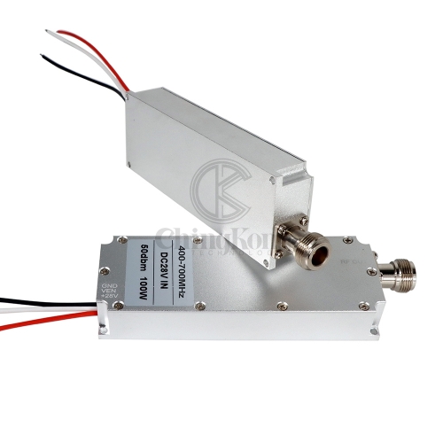 LORA 400-700MHz 100 Watts GAN Amplifier Module High Power FPV UAV Suppressor Wide Band RF Module for Anti-drone System