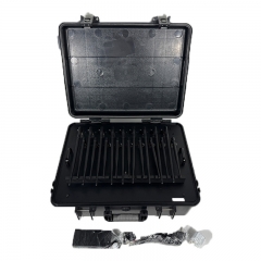 CKJ-1903L18-5GHigh power portable Jammer for 2G/3G/4G Jammer with LOJACK GPSL1-L5 WIFI2.4G 5G Signals, Suitcase Build-in Battery and AC adapter