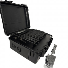 CKJ-1903L18-5GHigh power portable Jammer for 2G/3G/4G Jammer with LOJACK GPSL1-L5 WIFI2.4G 5G Signals, Suitcase Build-in Battery and AC adapter