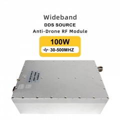 100W 30-500MHz Power Amplifier Module With Heat Sink Intelligent Monitoring of Temperature Build in DDS Signal Source Adjustable