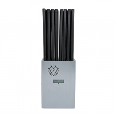 最新款全频段手持式24路5G手机 WIFI GPS信号屏蔽器（全频5G版保护套便携)