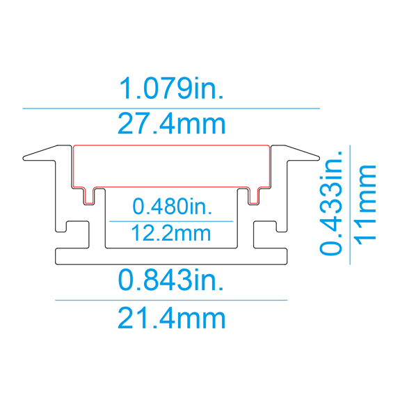 F04 Recessed LED Profile