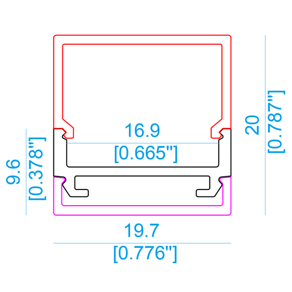 AL11  Surface Mount LED Profile