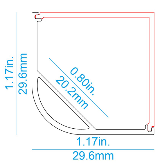 C05 Corner LED Profile