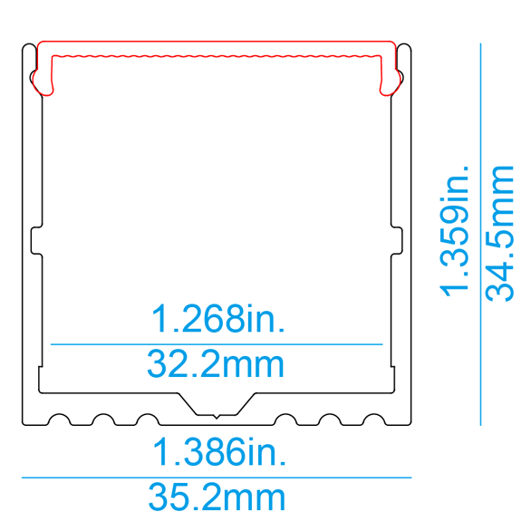 S35A Surface LED Profile