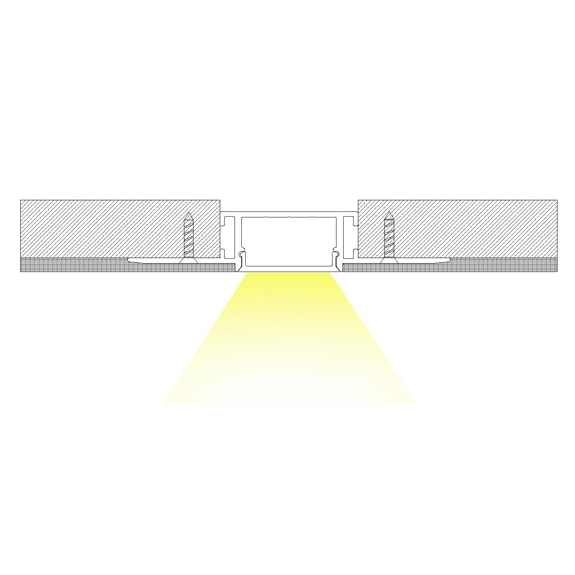 DW20 Plaster-in LED Profile