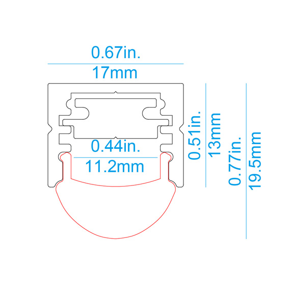 M02 LED Profile with Beam Angel adjustable