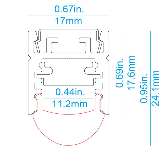 M01 LED Profile with Beam Angel adjustable