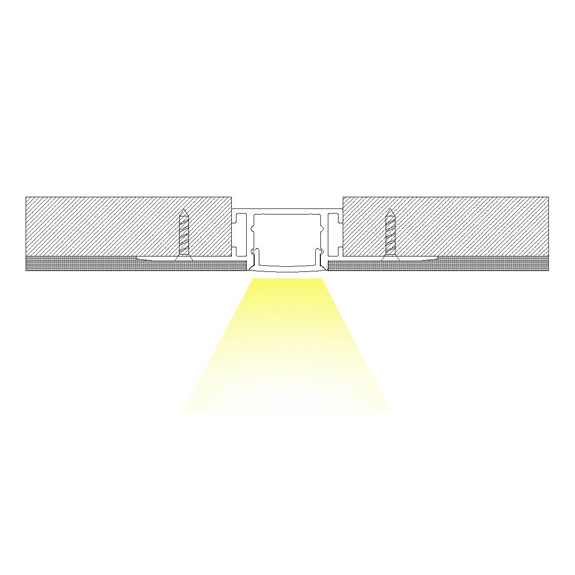 DW16 Plaster-in LED Profile