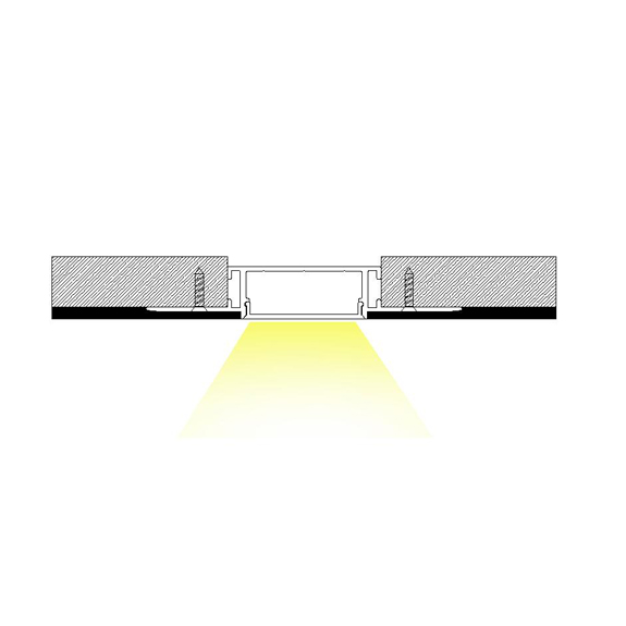DW30 Plaster-in LED Profile