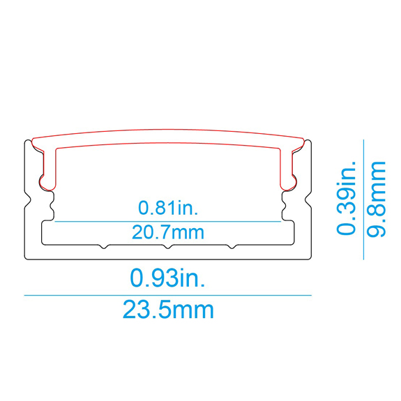 S24 Surface LED Profile