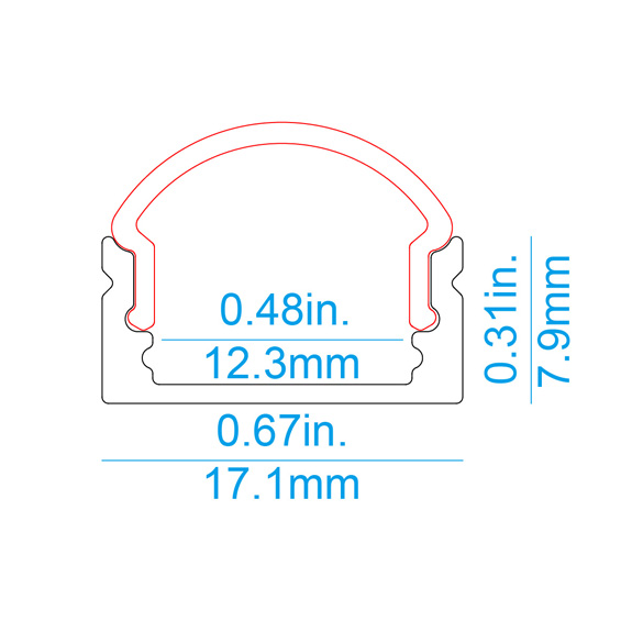 S01A Surface LED Profile