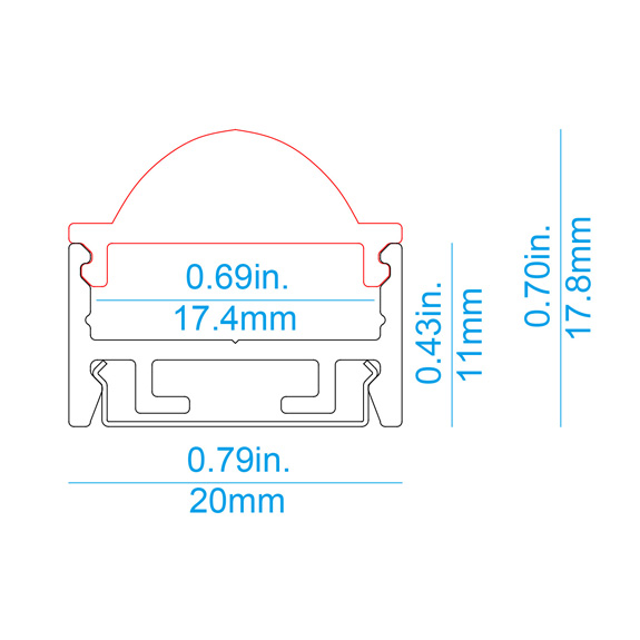 S20L Pendant/Surface LED Profile