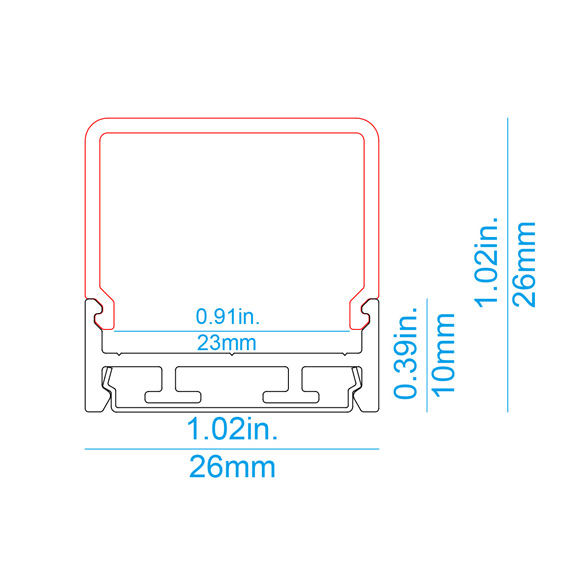 S26B Pendant/Surface LED Profile