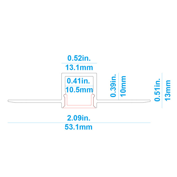 DW12 Plaster-in LED Profile