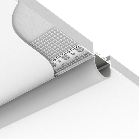 DW26A Plaster-in LED Profile