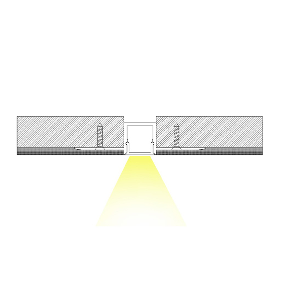 DW12 Plaster-in LED Profile