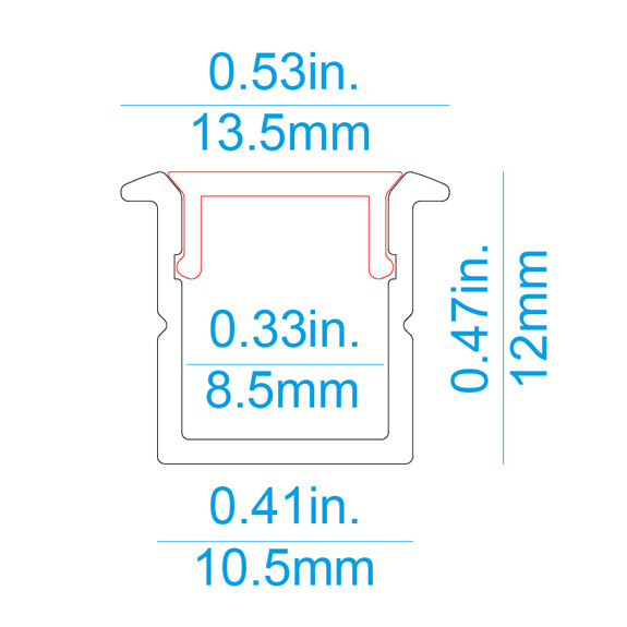 R11 Recessed LED Profile