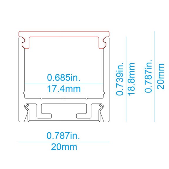 S20H Pendant/Surface LED Profile