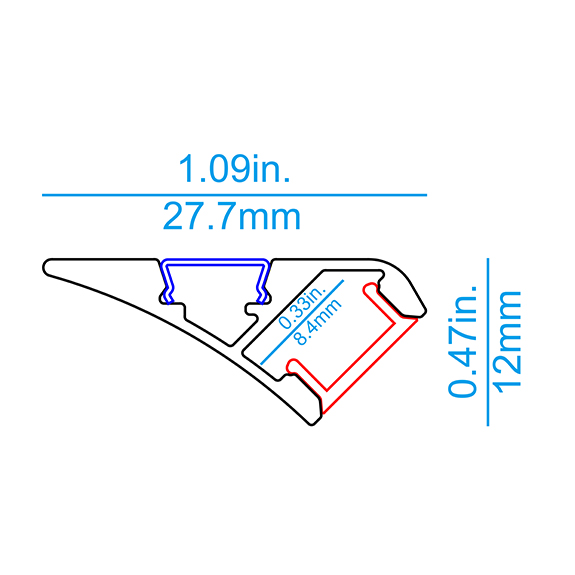 AS05 Surface Slim LED Profile