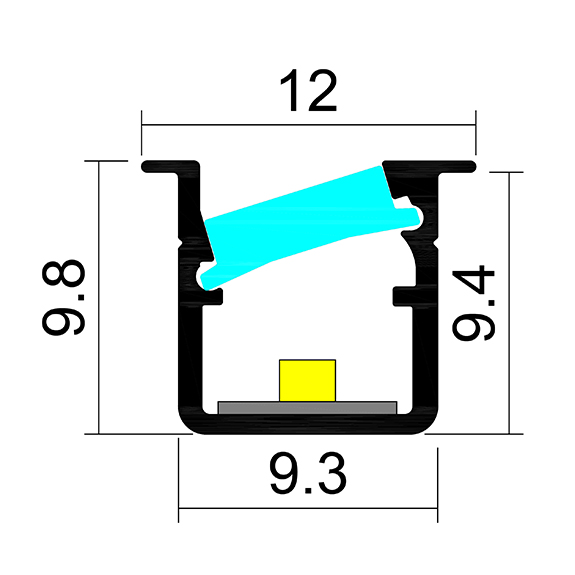 R10AS Recessed Slim LED Profile