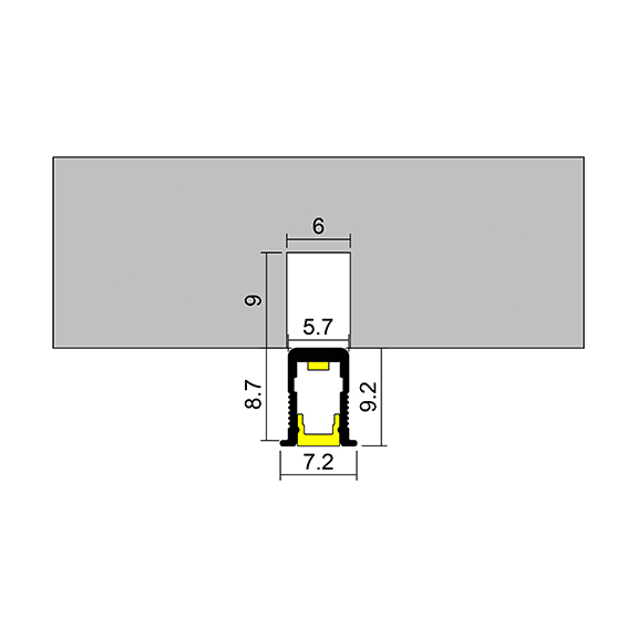 R06 Recessed Slim LED Profile