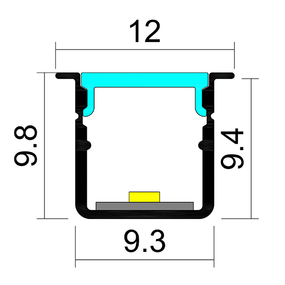 R10P Recessed Slim LED Profile