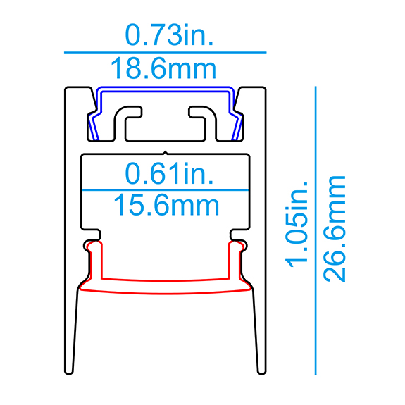 U02 Pendant/Surface LED Profile