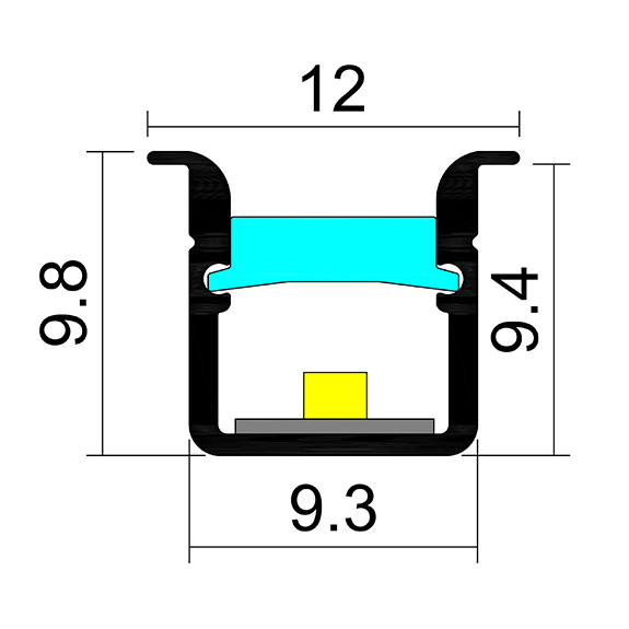 R10U Recessed Slim LED Profile
