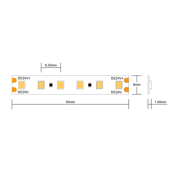 120LEDs/M LED Strip Light 12W