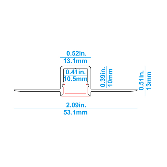 DW12 Plaster-in LED Profile