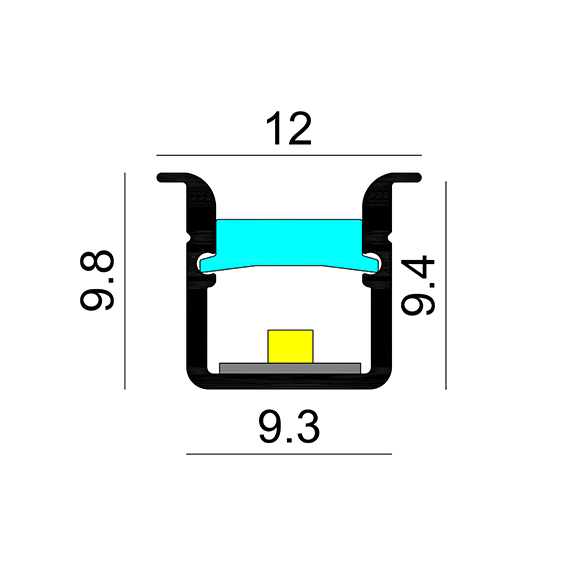 R10U Recessed Slim LED Profile