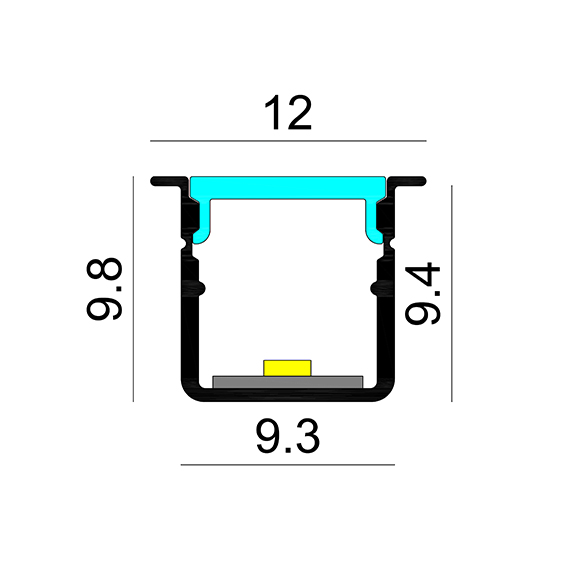 R10P Recessed Slim LED Profile