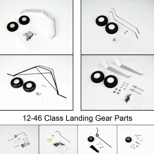 Landing Gear Parts Set,Accessories for Balsa Kits RC Radio Control Airplane Models 12-46 Grade Aluminum Wheel Spare Toy Hobby Dancing Wings Hobby