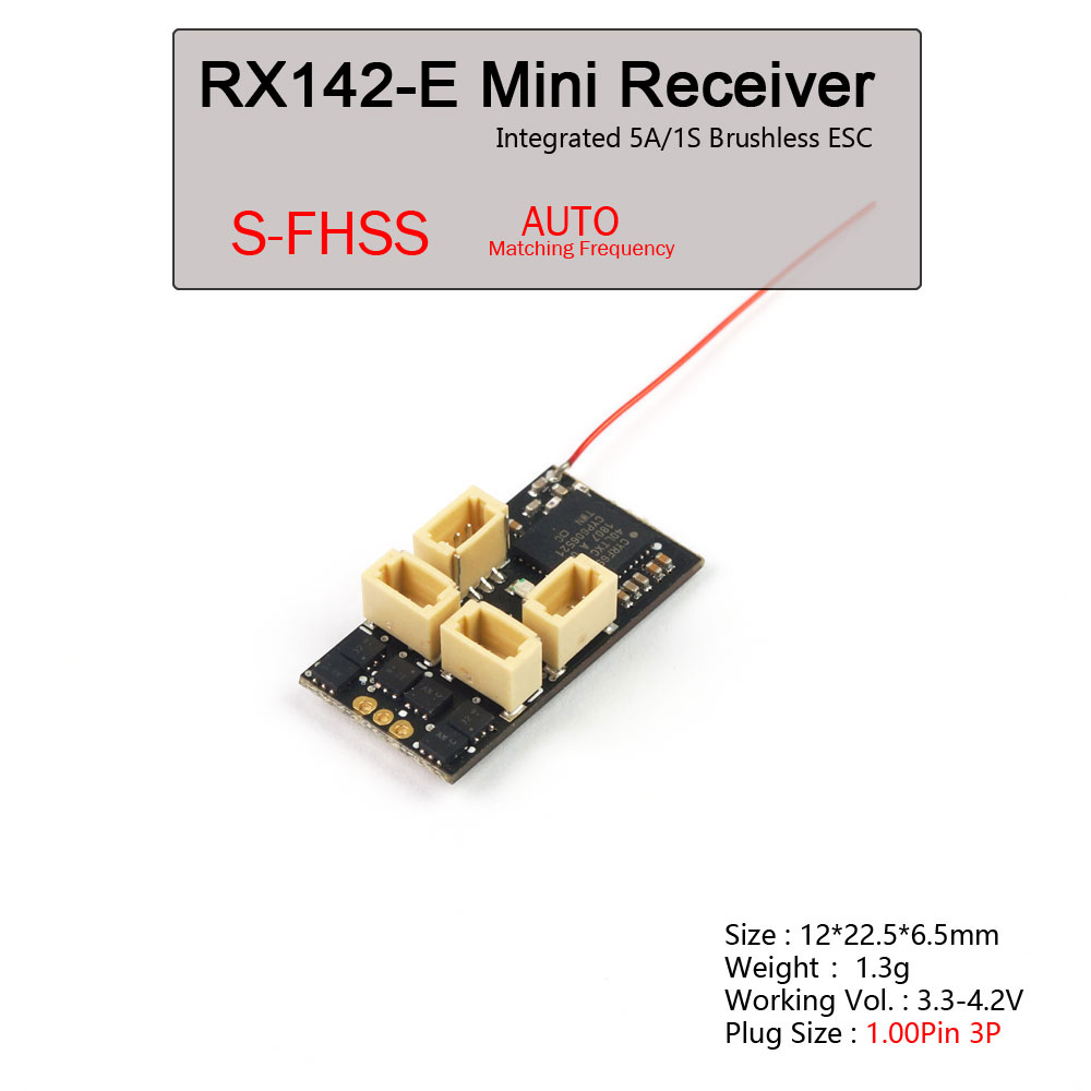 RX14-E Mini Receiver Integrated 5A/1S Brushless ESC for micro indoor ...