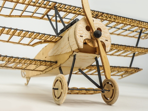 Free Shipping 3D Puzzles 1:18 Fokker-DRI Static Wooden Model Display DIY Craft Aeroplane to Build Handicrafts,Collection,Furnishing Decoration