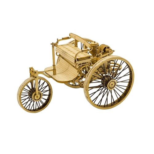 Wood Vintage Car-II Machine Mechanical Wooden 3D Puzzle Model Assembly DIY Kit