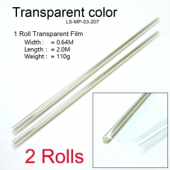 2 Rolls Transparent Color