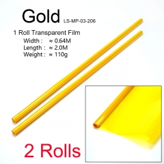 2 Rolls Transparent Gold